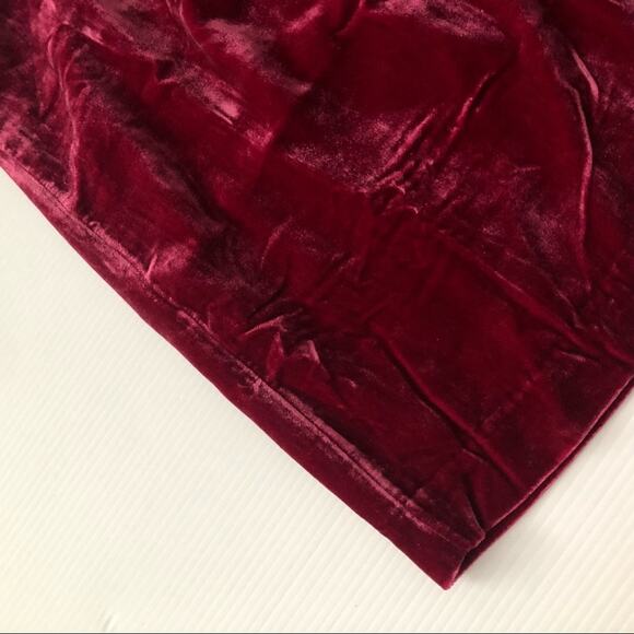 Anthropologie Connie Velvet Mini Skirt Raspberry - Picture 10 of 12
